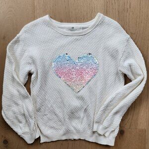 Girls size 4-6 H&M flippy sequin sweater